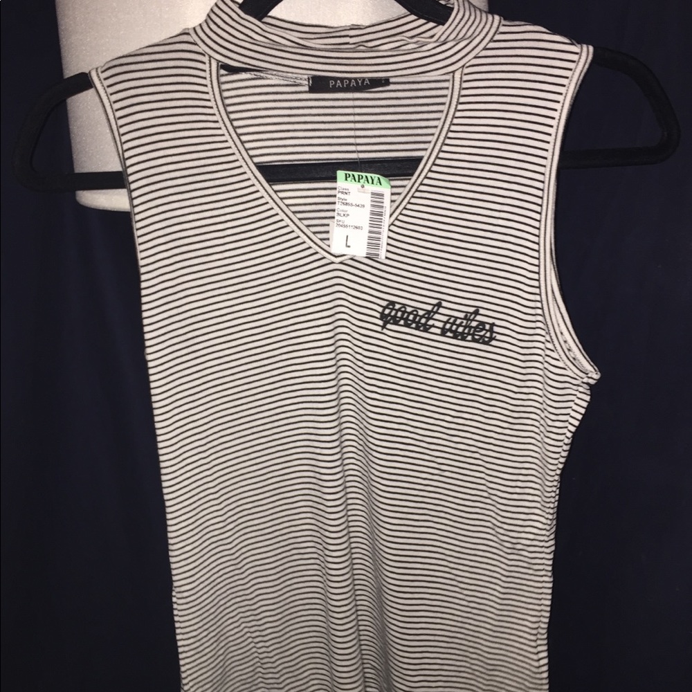 Papaya Striped Shirt